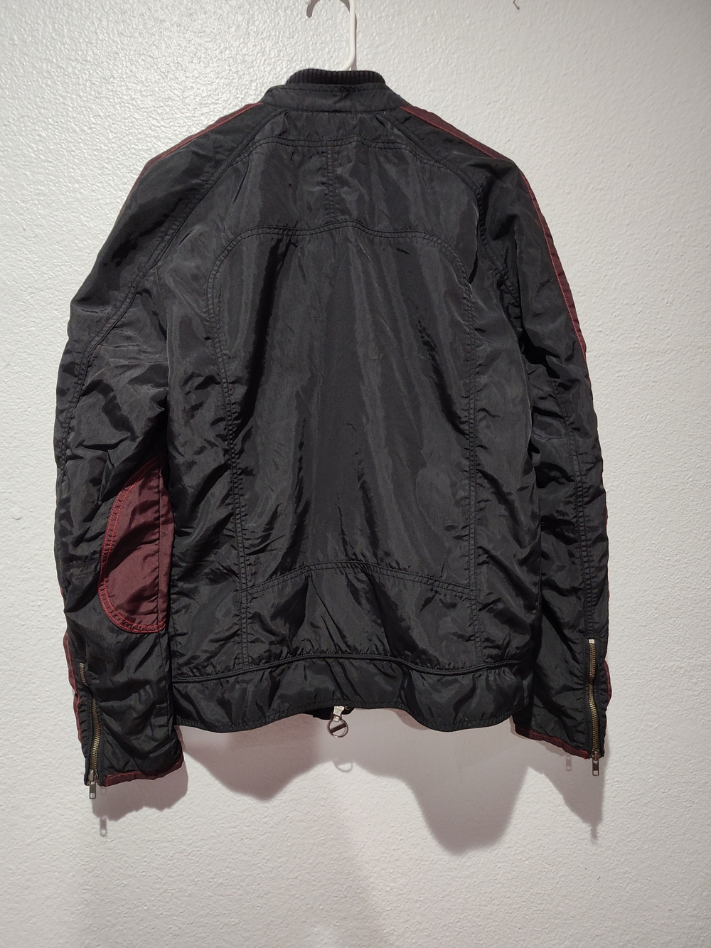 vintage Diesel Nylon men's Motorcycle/Racing Bomber Jacket size XL - Picture 11 of 15